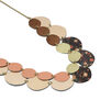 Flowers statement brass necklace by Sibilia